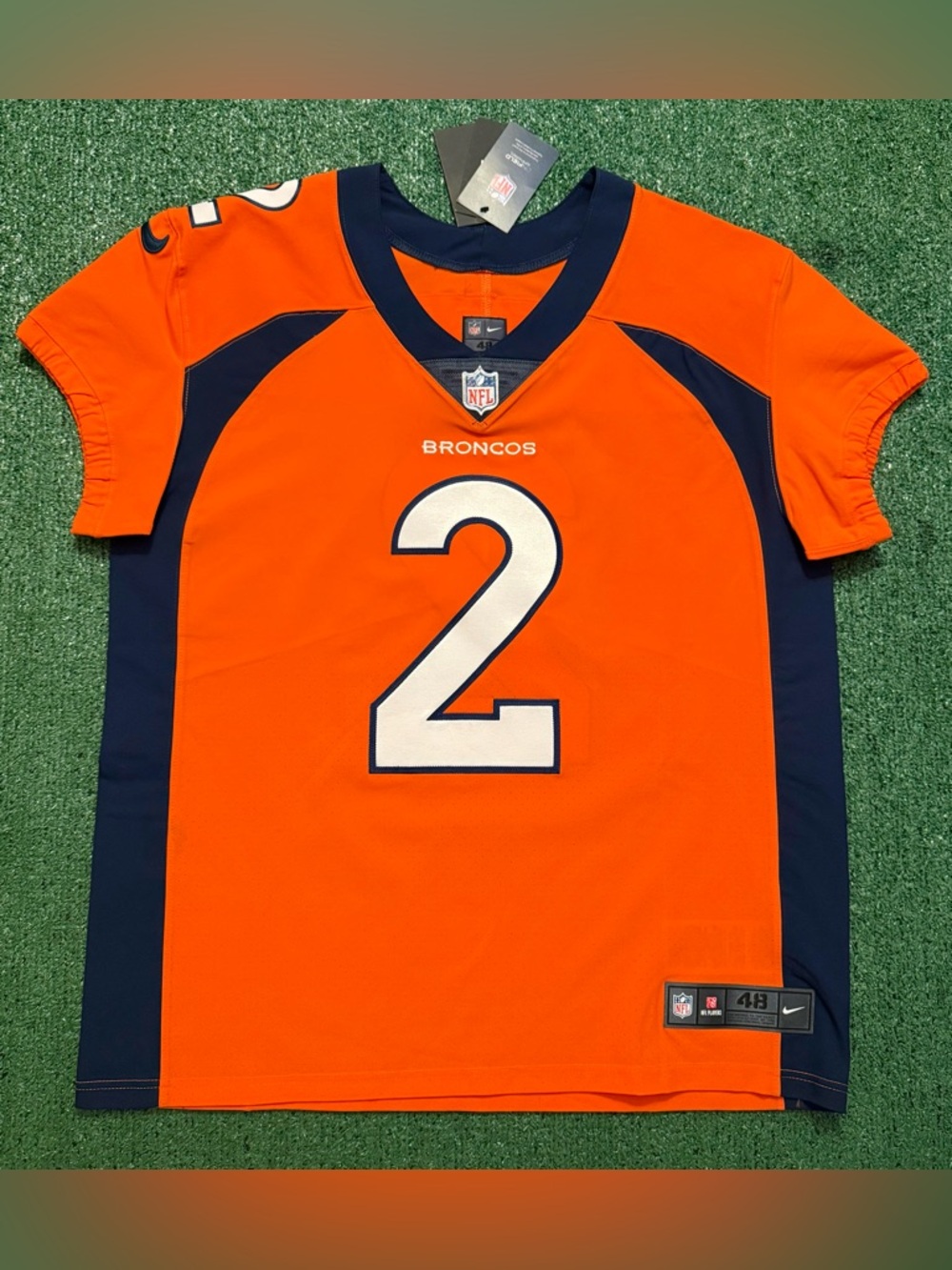 Authentic Pat Surtain Denver Broncos Orange Nike Vapor Elite Jersey Size 48/XL